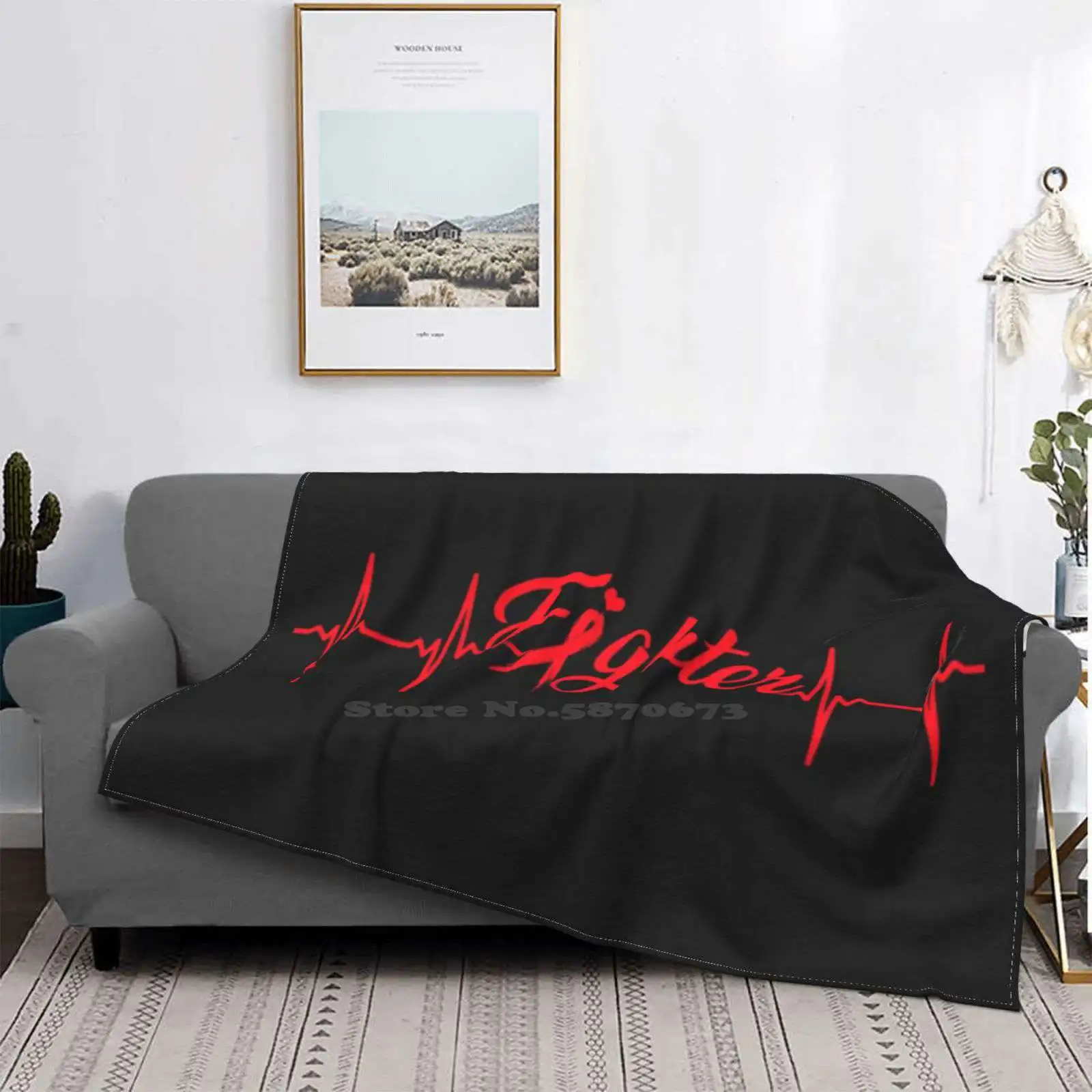 Hiv Aids Fighter Heart Beat Air Conditioning Coperta Soft Warm Light Thin Coperta Hiv Aids Red Ribbon Awareness Survivor Month