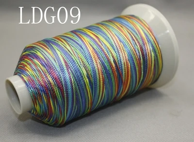 18 стендов ткацкая веревка, красочные швейные нитки для вышивки нити для ручного узелка 450 м - Цвет: Черный