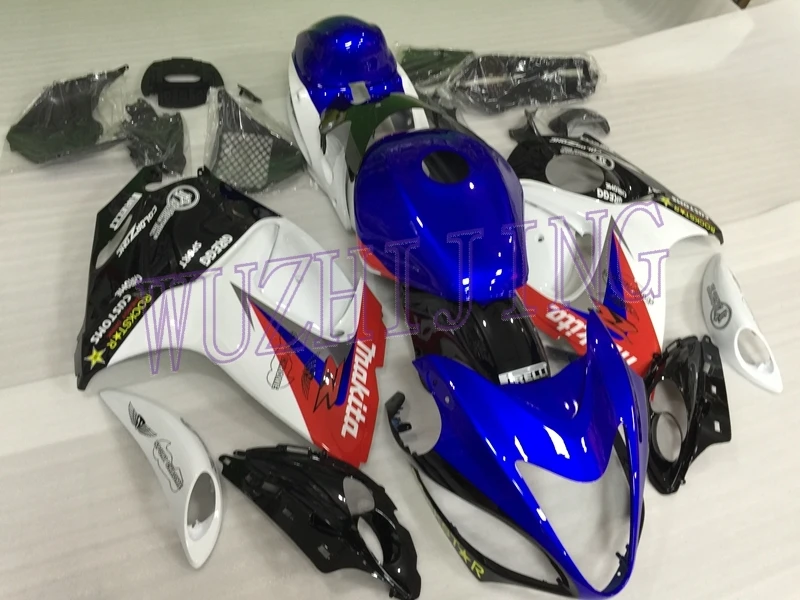 Наборы кузова GSX-R1300 08 09 Abs обтекатель GSX R1300 2013 белый синий красный мотоцикл обтекатель для Suzuki GSXR1300 2008