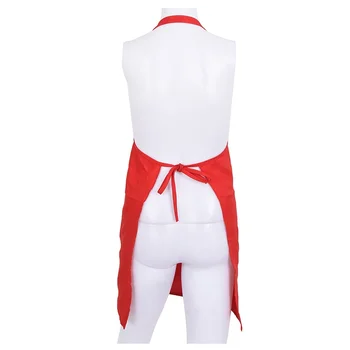 

New Plain Apron with Front Pocket Kitchen Cooking Craft Baking Red