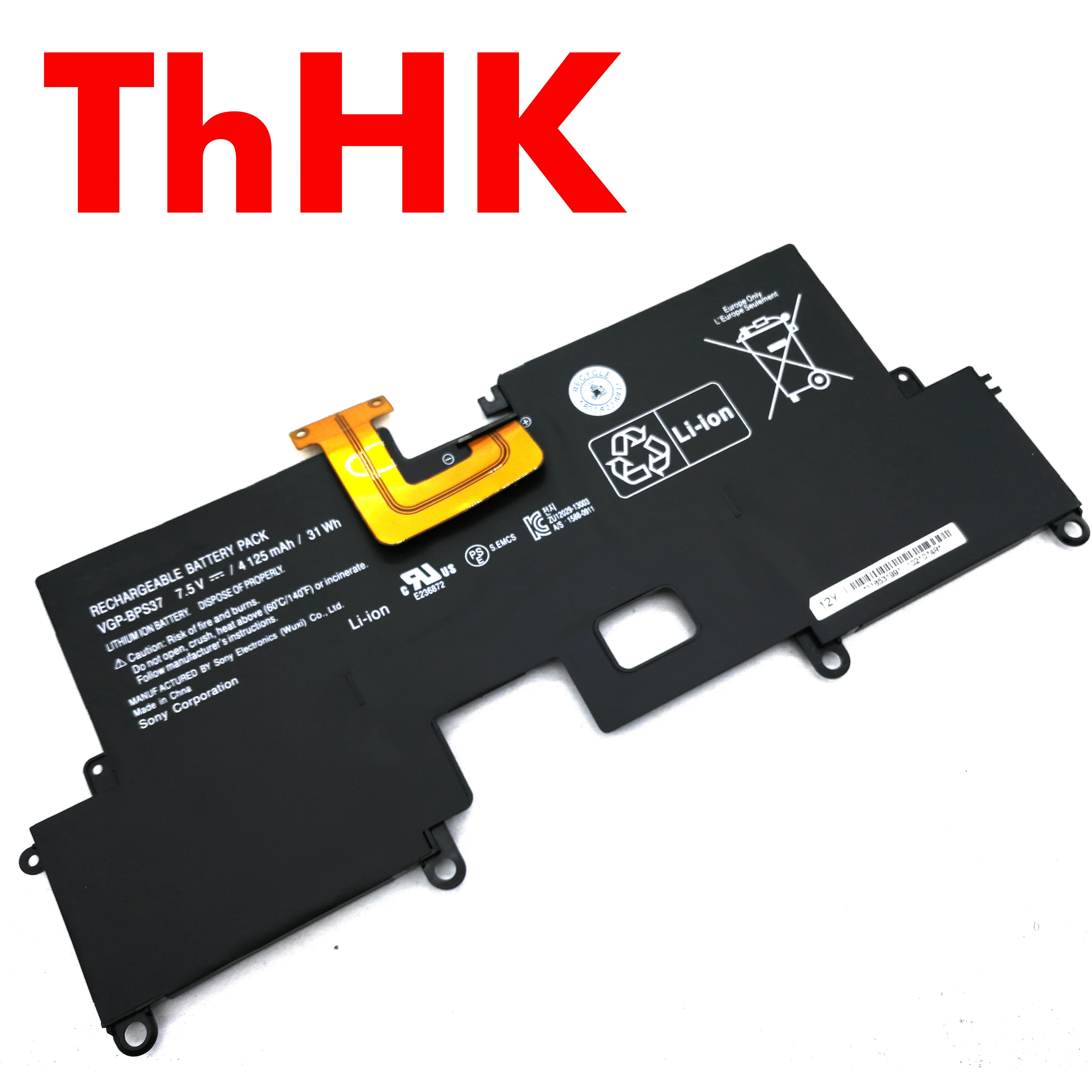 Genuine Original VGP-BPS37 BPS37 Laptop Battery For SONY VAIO SVP1121 (Pro 11) SVP11227SCB SVP11214CXB SVP112A1CL Ultrabook | Компьютеры и