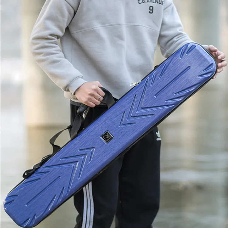 

Raft Fishing Pole Pack ABS Anti-Resistant Fishing Bag Angling Hard Case Rod Bag Large Capacity Outdoor Fishing Gear Bag