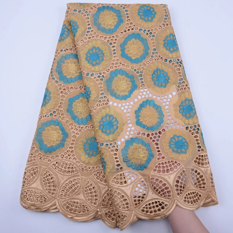 New Design Dry Cotton Lace Materials Swiss Voile In Switzerland High Quality Fashion African Embroidery Tulle Fabric | Дом и сад