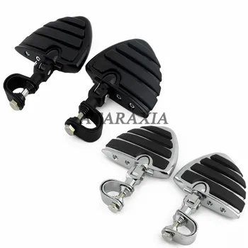 

1-1 1/4" Motorcycle Foot Pegs Highway Engine Crash Bar Guard Footrest Mount Clamp For Yamaha Honda Kawasaki Suzuki