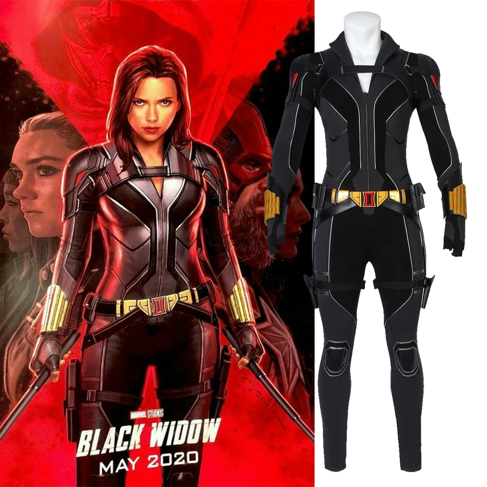 

SUPERHERO Cosplay Costume Carnival Halloween Outfit Cosplay Natasha Jumpsuit Fancy Accessories Boots