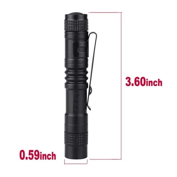 

Promotion! Flashlight pen torch Super Small Mini AAA XPE-R3 LED Lamp Belt Clip Light Pocket torch with holster