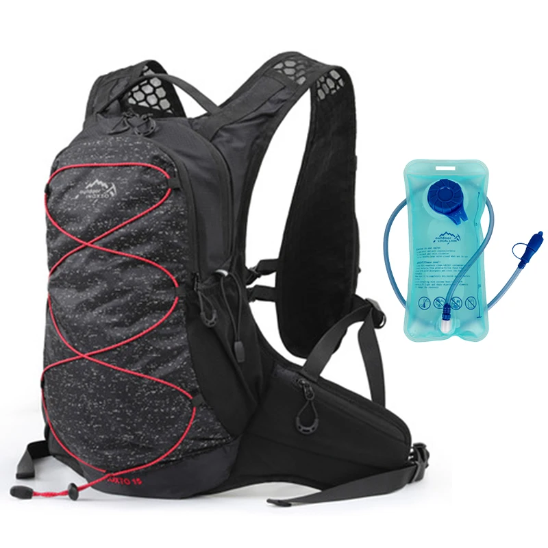 with water bag 12L водонепроницаемый нейлоновый велосипедный рюкзак, сумка для велоспорта, пешего туризма, кемпинга, велосипедная сумка для воды, гидратационный рюкзак для бега, альпинизма - Цвет: with water bag