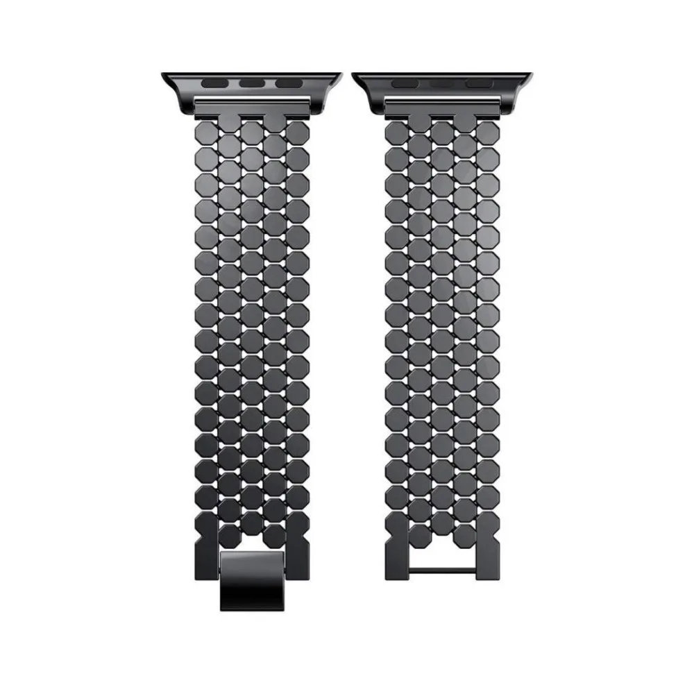 Ремешок из нержавеющей стали для Apple Watch Series 5 4 3 2 38 мм 42 сменный ремешок iwatch 40 44