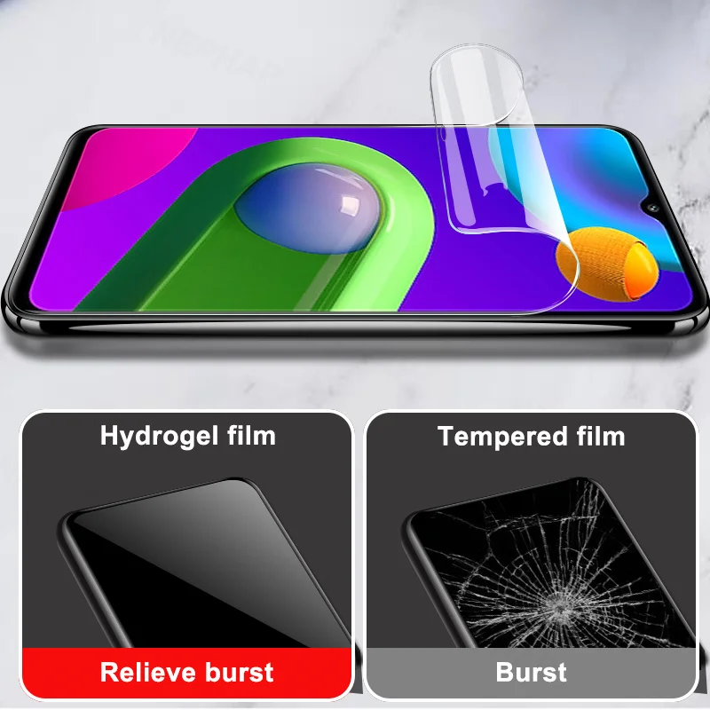 mobile protector 3Pcs Hydrogel Film For Samsung Galaxy M01 M011 M21 M31 M51 M01S M31S Screen Protector For Samsung M02 M12 M32 M62 F41 F12 Film phone screen cover