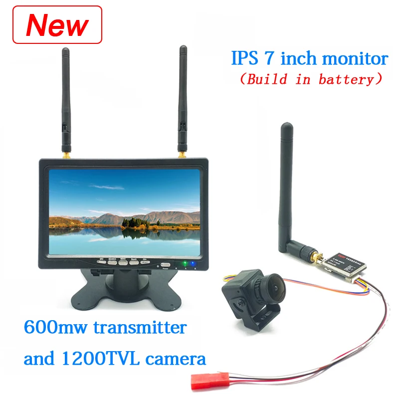 Combo FPV 5.8G 40CH 600mW TS5823 Pro + Caméra CMOS 1200TVL + Antenne