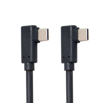 

Xiwai USB-C Type-C to Type-C Cable Gen2 10Gbps Dual 90 Degree Left Right Angled Type Support 65W Power