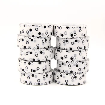 

New 10pcs/set 15MM*10M Black and White Dot Washi Tape washi stickers DIY Scrapbooking Masking Tape School Office Supply
