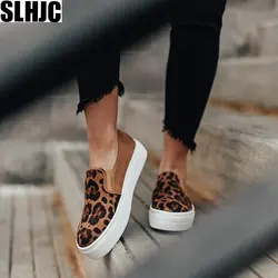 SLHJC/Женская обувь на плоской подошве; коллекция 2019 года; сезон осень; новые лоферы с круглым носком; слипоны; большие размеры; женская обувь