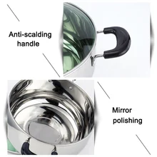 1 шт. кастрюля из нержавеющей стали кастрюля с крышкой молочная кастрюля кухонная посуда JS22