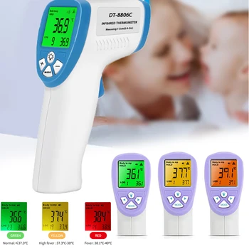 

Non-Contact Infrared Digital Thermometer Forehead Body Temperature with Fever Alarm for Adult and Baby