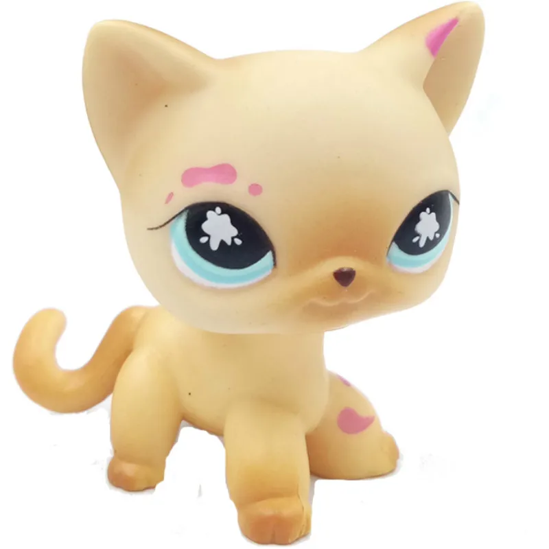 816 Лпс стоячки кошки собаки игрушки Lps кошка старый pet shop игрушка маленькая короткая шерсть котенок Гималайский котенок husky собака Спаниель колли great dane редкая коллекция фигурок - Цвет: 816