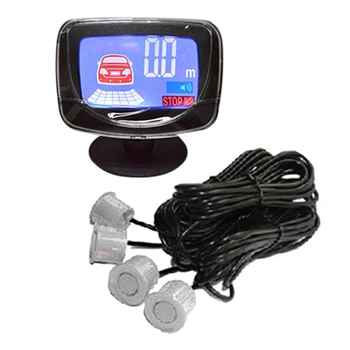 

12V Car LCD Display Parking Sensor LCD 4 Reverse Parking Sensors Backup Radar Car Detector System Kit