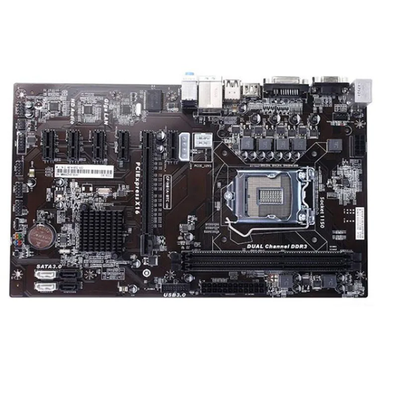 Материнская плата H81 BTC PRO 6GPU 6PCI-E 6 графических интерьеров B250 профессиональная