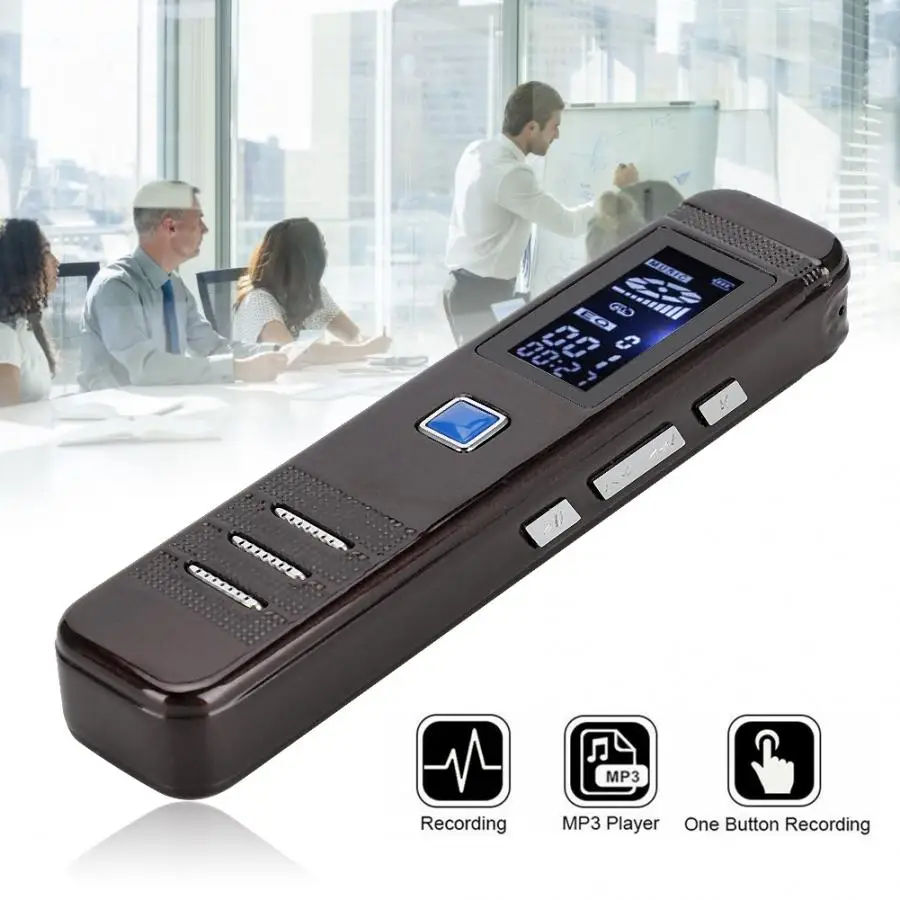 Цифровой HD диктофон шумоподавление аудио запись Ручка 8G MP3 плеер grabadora de voz