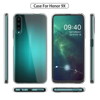 

500pcs/lot For Huawei Honor 9X Anti-fingerprint Ultra Thin FULL Transparent Clear TPU Case For Huawei Honor 9X Pro