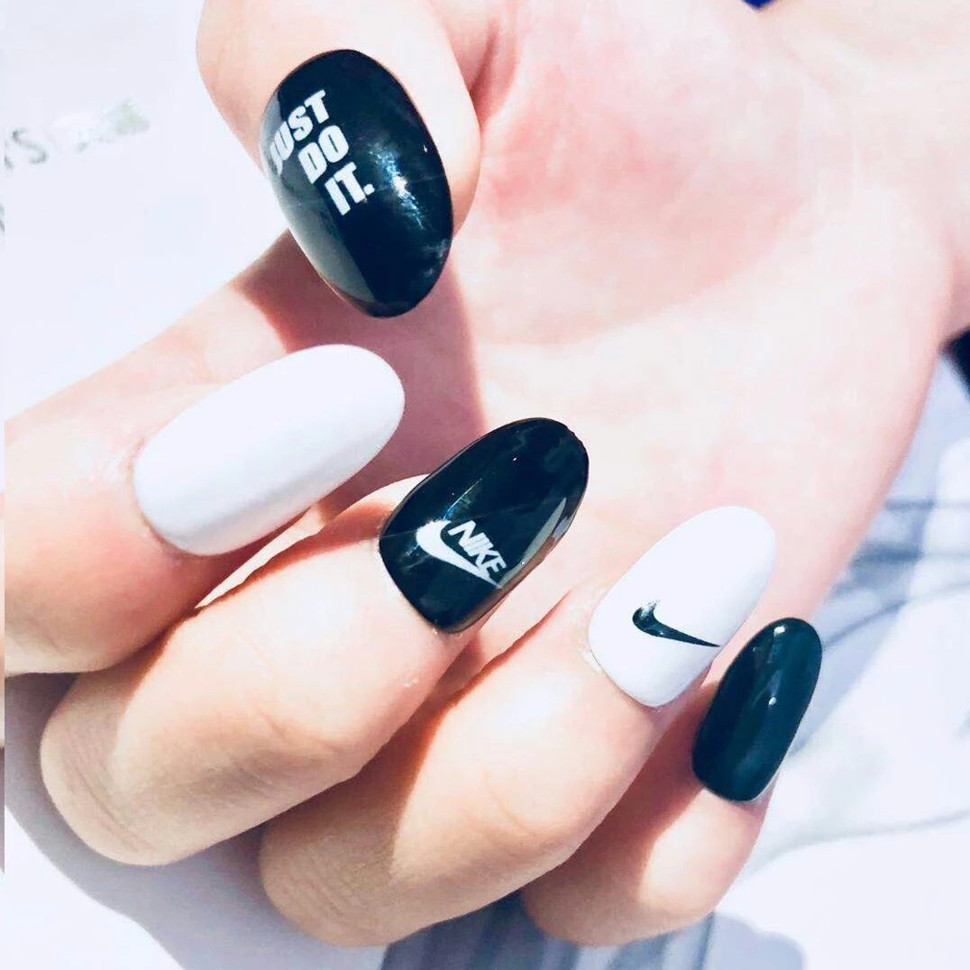 DIY Gold Silver Sport Brand Logo 3D Nail Sticker Self-adhesive DIY Fantasy  Charm Sticker Decals Tips Manicure Nail Art Decals - AliExpress Beauty &  Health