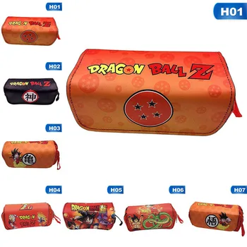 

Anime Cartoon Dragon Ball Series Students Pencil Case Makeup Bag Handle Large Capacity Storage Bag Student Stationery