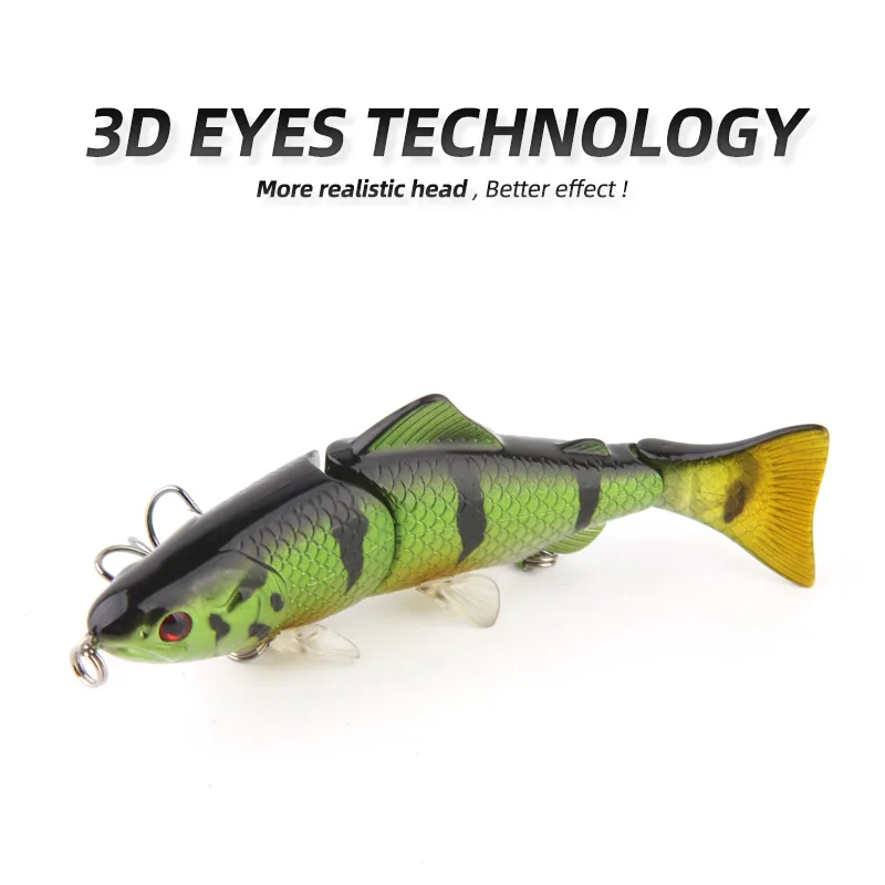 ARDEA Jointed Fishing lure sinking Swimbait 3.9in/16.5g 3-section bait catfish Perch ISCA artificial hard lure AWB122D