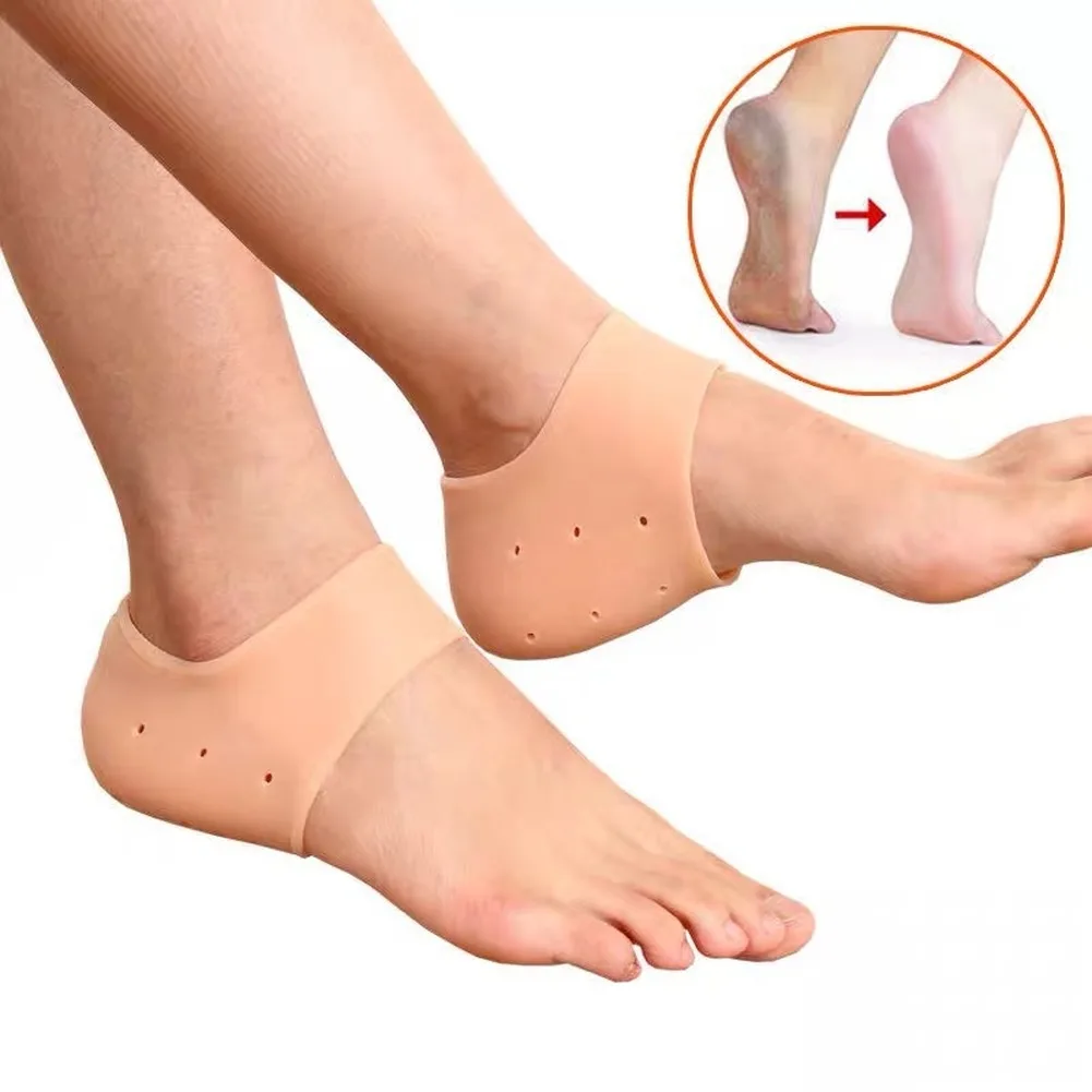 Almohadillas protectoras para el talón, Protector para aliviar el dolor del talón, fascitis Plantar, Reduce la presión en el talón, 2 uds.