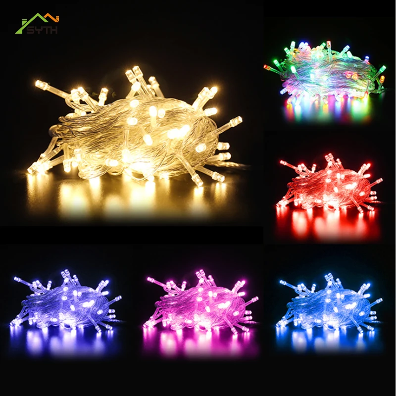 LED string lights colorful lights starry New Year decoration Christmas day outdoor waterproofing project luces de navidad