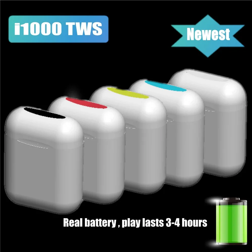 

Original i1000 TWS Bluetooth Headset Wireless Earphones PK i10 i20 i30 i60 i90 i80 i100 i500 i900 i2000 TWS for all smart phone