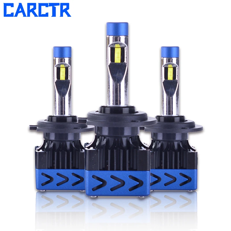 CARCTR H7 светодиодный H11 H1 H9 автомобильный светильник Автомобильный светодиодный головной светильник лампы 9012 9005 9006 автомобильный светильник 12V 30W чип CSP светодиодный Авто продукта