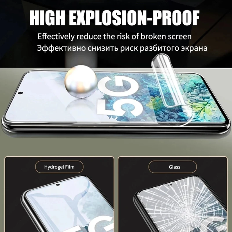 Hydrogel Film For Samsung Galaxy S21 Ultra Plus S20 FE Protective Glass S 21 S20fe S21Ultra  Note 20 Camera Len Screen Protector