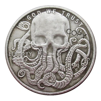 

HB107 Hobo Coin Morgan Dollar Copy Silver Plated Coins