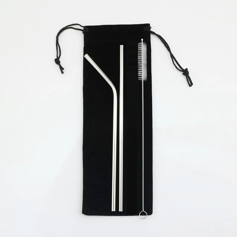304 Stainless Steel Straw Creative Titanium Color Straw Gold Milk Tea Drinking Straw Metal Straw Wholesale