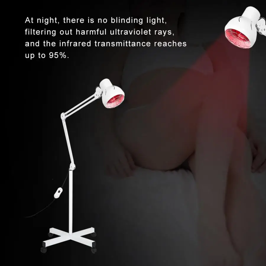 275 Вт Инфракрасный нагревательный терапевтический светильник напольная подставка для облегчения боли в мышцах, светильник для ухода за кожей, лампа для обогрева коленного сустава тела