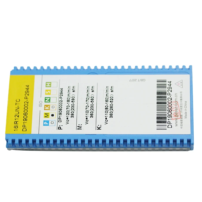 10 шт. высокое качество твердосплавный ЧПУ вставка жескач 16IR11. 5NPT-TC GM3225 16IR11W-TC GM3225 16IR12UN-TC GM3225 Токарные Пластины