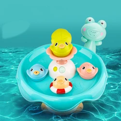 Jouet de bain classique pour enfant, 1 pièce, tortue de dessin animé, jouet aquatique pour bébé, chaîne de tortue pour nager, OO50G 