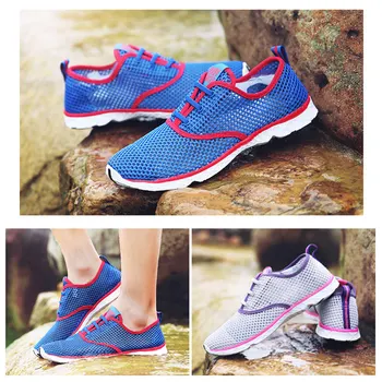 

Summer Breathable Mesh Hollow Sneakers Outdoor Sports Shoes Quick-drying Casual Walking Sneaker