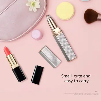 

Electric Lipstick Eyebrow Trimmer USB Rechargeable Painless Hair Removal Razor 667D