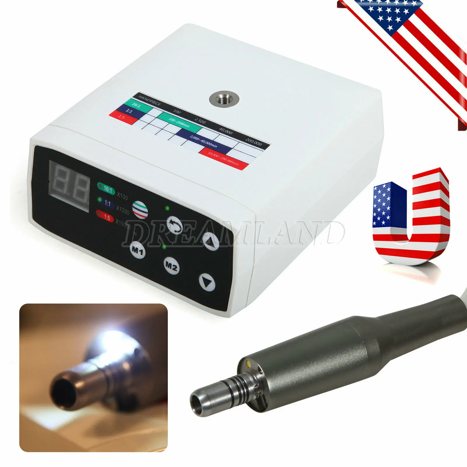 US $150.50 Dental LED Light Brushless Electric Micro Motor Internal Fit NSK 1115161 Y