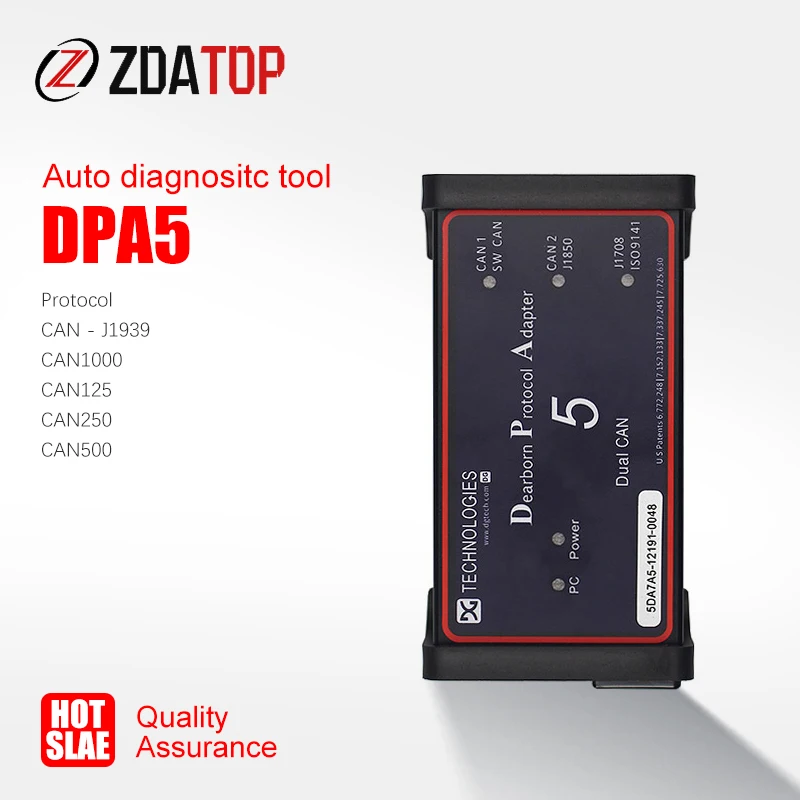 Профессиональный DPA5 Dearborn Protocol Adapter 5 лучшее качество сверхмощный грузовик сканер многоязычный автоматический диагностический инструмент