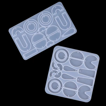 

DIY Crystal Epoxy Mold Resin Earring Pendant Mold Casting Silicone Molds Jewelry Earring Pendant Molds Jewelry Making Tool