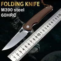 Folding Knife M390 Powder Steel  Pocket Outdoor Camping Combat Knife Utility Tool Survival Knife Rescue Knife Fruit Knife Edc 1