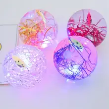 Bbay сверкающий светящийся мяч резиновый прыгающий мяч попрыгунчик мяч антистрессовый свет светодиодный антистрессовый подарок веселые игрушки для детей
