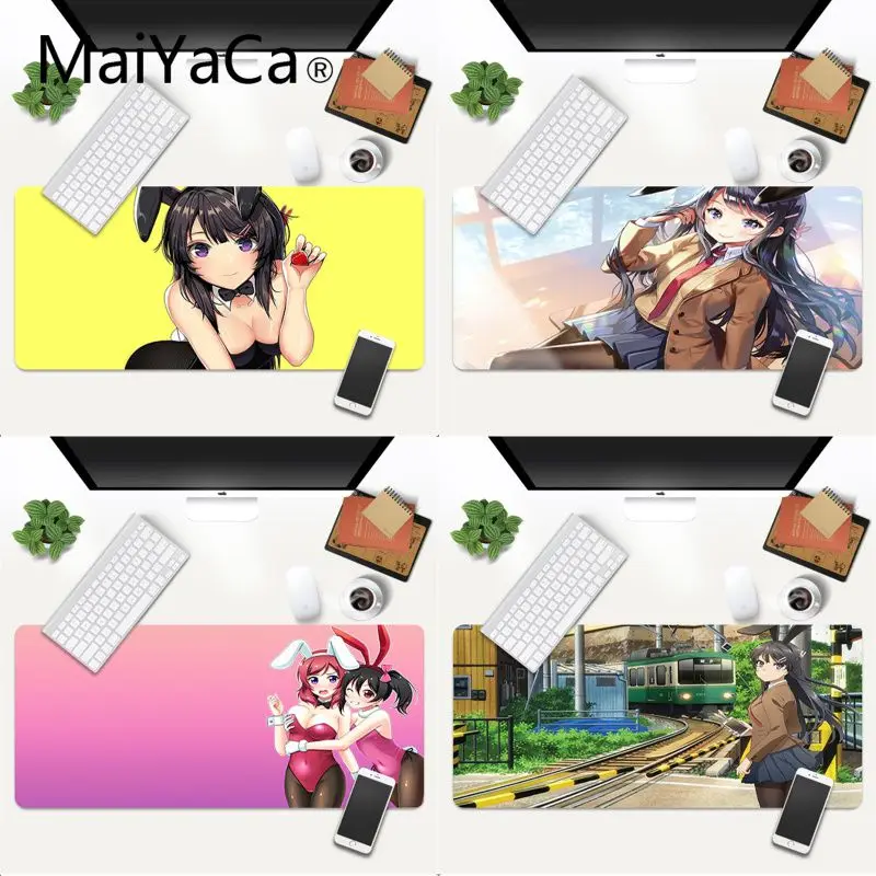 

Rascal Does Not Dream Of Bunny Girl Senpai anime1 Beautiful Anime Mousepad Gaming Mouse Mat xxl 700x300mm As a christmas gift