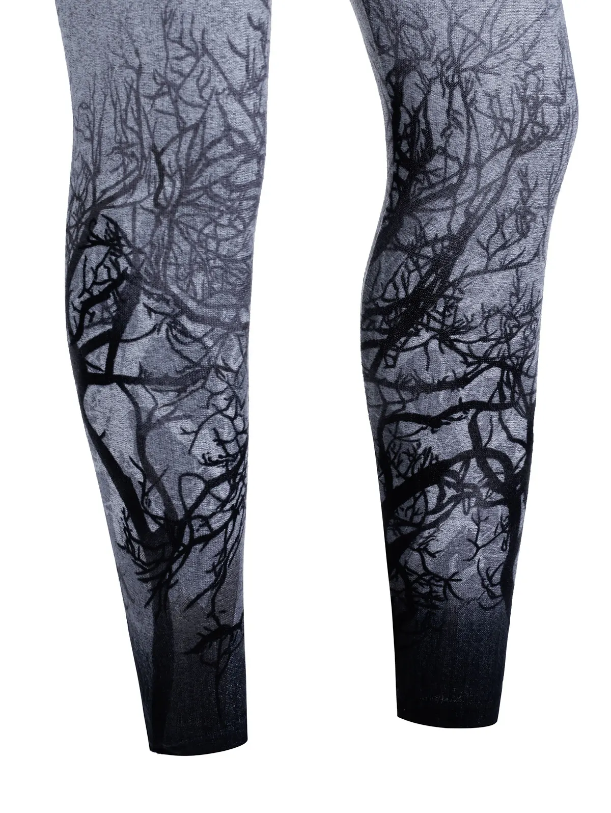 Wipalo Women Printed Dance Cropped Leggings High Waist Stretch Trousers Fashion Tree Printed Fitness Leggings Workout Pants