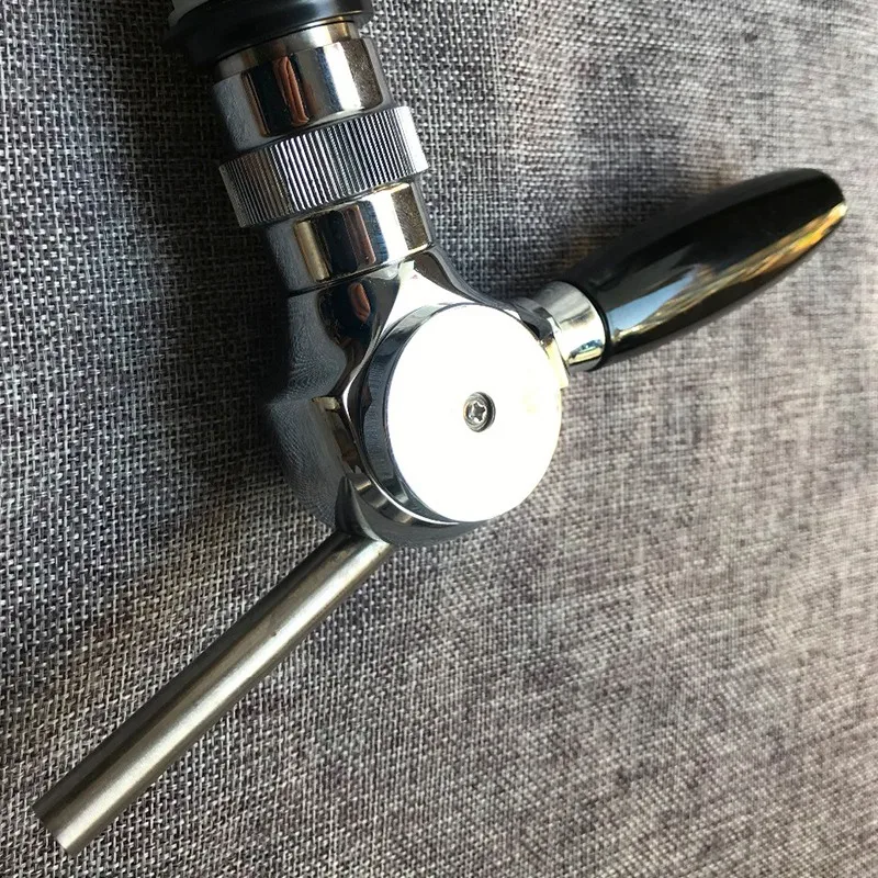 Beer Faucet With Threaded Shank And Homemade Software For Hose Flow Control Ball Beer Faucet Ball-T