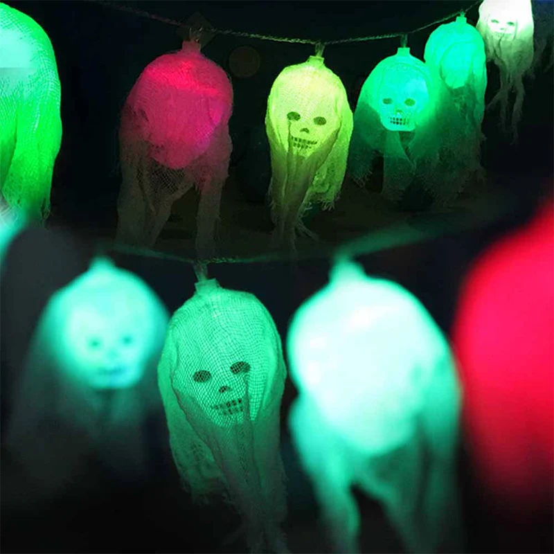 Super Bright Durable Yard Skull Outdoor Landscape Lamp String Light Fairy String Romantic Halloween Xmas Decor Festival Wedding