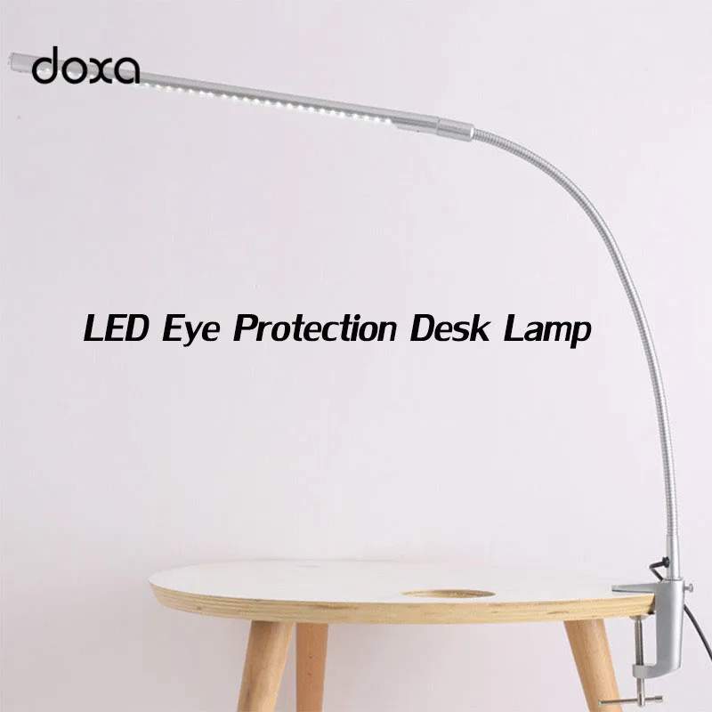 

LED Desk Lamp Simple Creative Folding Office Eye Protection LED Table Lamparas GY197 Button Control Clip Desk Light For Student