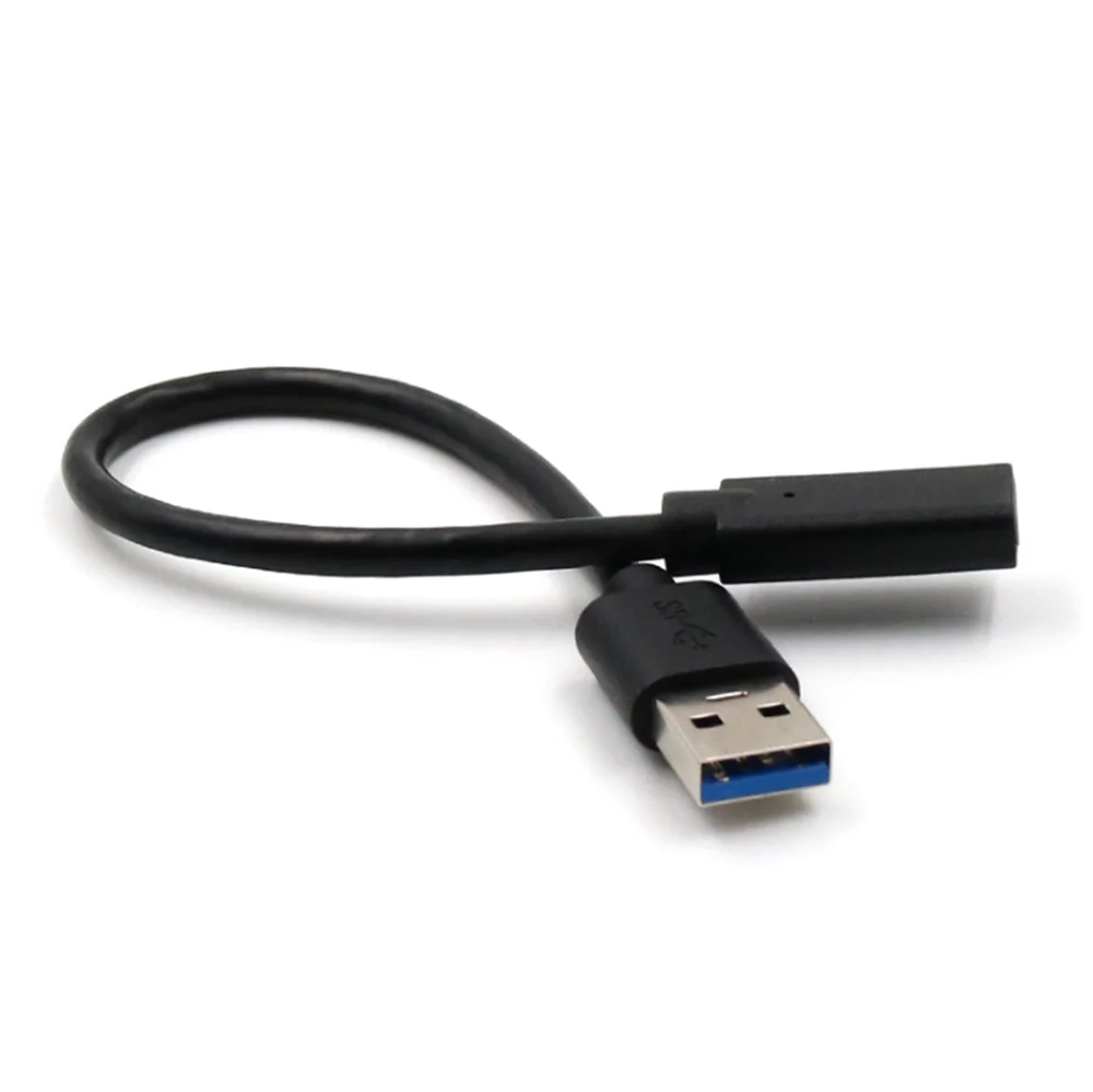 2 шт./лот USB 3,1 type C штекер USB 3,1 type C Женский удлинитель для передачи данных 20 см